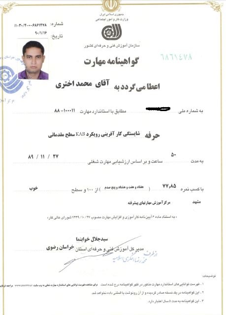 شایستگی کار آفرینی رویکرد KAB